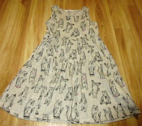 Šaty s medvídkama, h&m,134