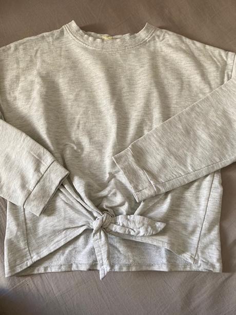 Kratší mikina s uzlem, h&m,158