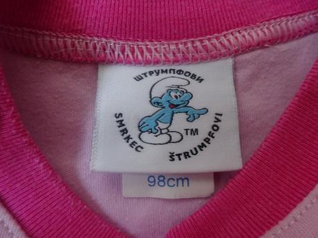 Dvoudílné pyžamo se šmoulinkou, vel. 98, 98