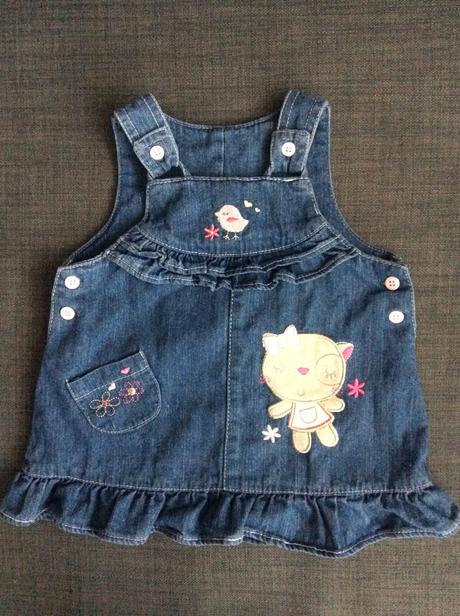 Riflové šatičky s kočičkou, 80