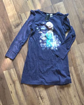 Noční košile frozen, h&m,128
