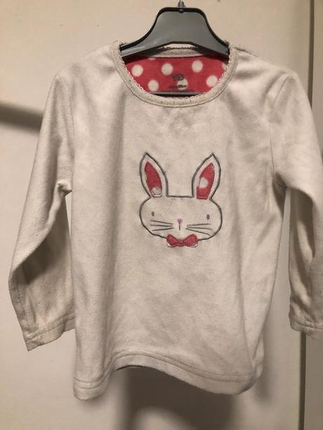 Flísový svetr se zajícem, 98