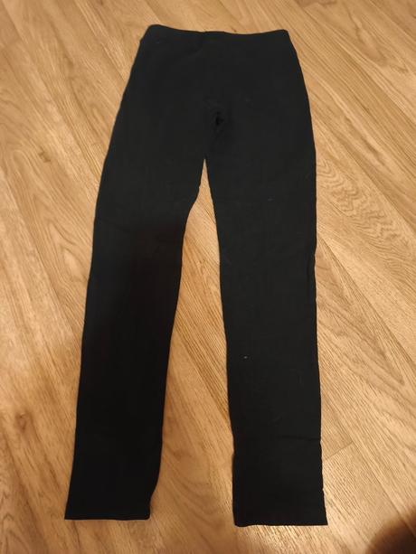 Černé džegíny se zipy, legíny s puky lindex, lindex,140