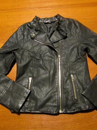 Dívčí koženková bunda vel 146-152, 152