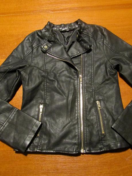Dívčí koženková bunda vel 146-152, 152