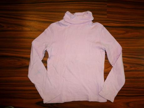 Růžový bavlněný rolák, 128