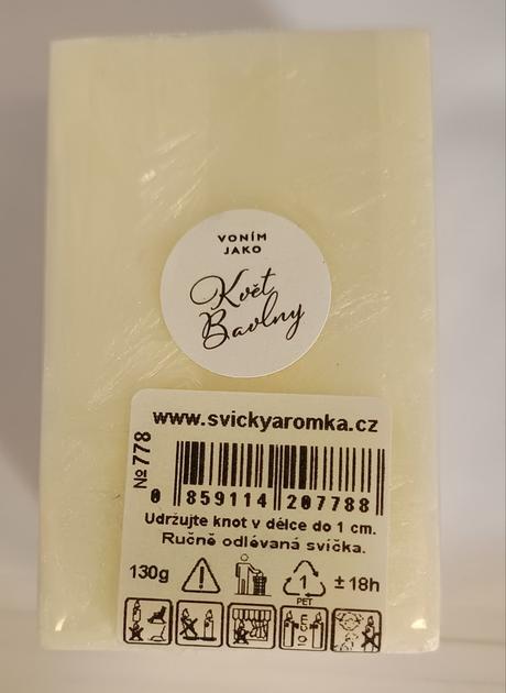 Palmová svíčka - bavlna,