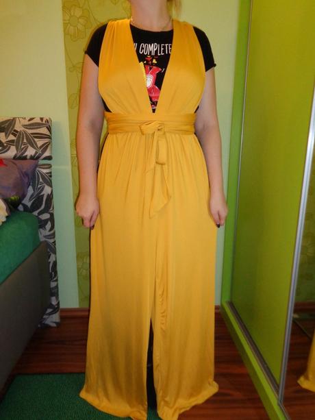 Luxusní letní hořčicový overal, l / m