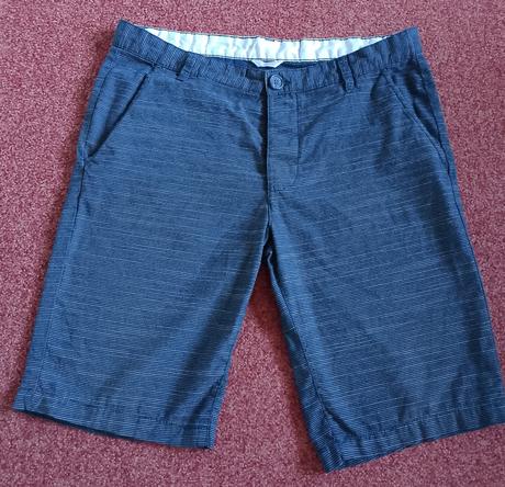 Tmavě šedé kraťasy s texturou (boardshorts / chino, m
