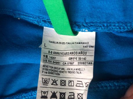 Benetton 2 kusy kraťasu 140, benetton,140