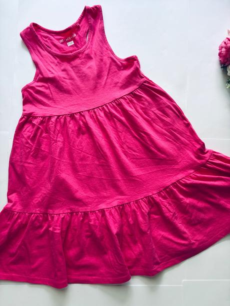 Ob/ šaty růžové - v.8/9 let, f&f,134