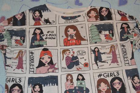 134 140 146 triko dl. rukáv vánoční motivy třpytky, 140