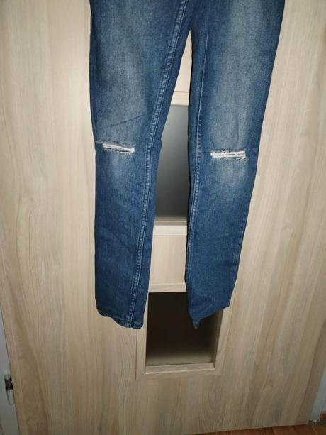 Džínové kalhoty s laclem vel.152, pepperts,152