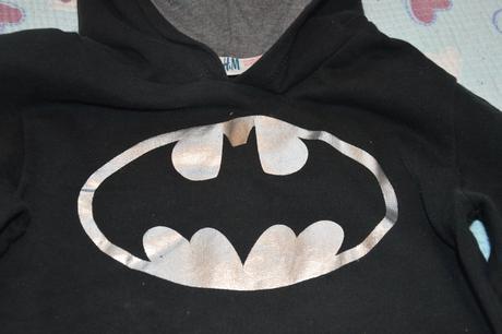 122 128 bavlněná černá mikina s kapucí, h&m,122