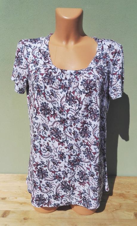 Květovaná blůzka tričko janina - vel.40, 40
