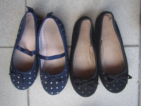 2x balerínky puntík, h&m,30