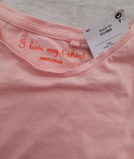 Růžové tričko next 7 let, next,122