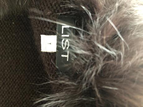 Luxusní pravá kožešina vesta bolerko 36 list hnědá, 36