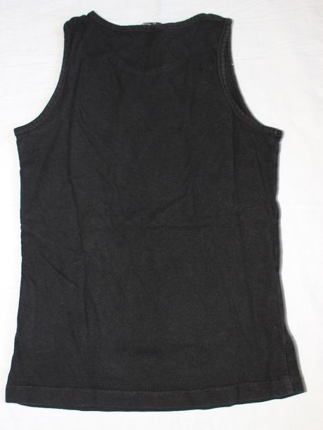 Ho42. černý bavlněný nátělník, george,134