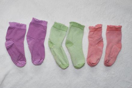 3 kusy ponozek s prouzky, h&m,22