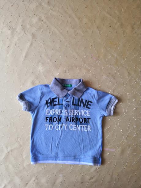 Tričko s límečkem, benetton,80