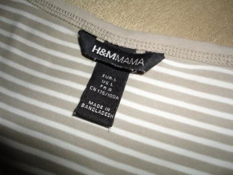 Krásné těhu triko h+m mama, vel. m/l, h&m,l