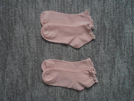 Dívčí růžové kotníčkové ponožky 2 páry, 35