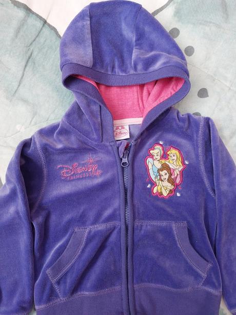 Velurová tepláková souprava princezny, disney,98