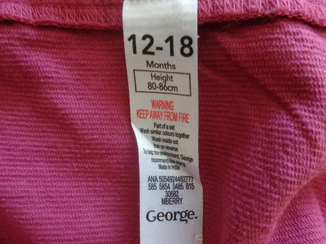 Manšestrové šaty s kytičkami, vel. 86, george,86