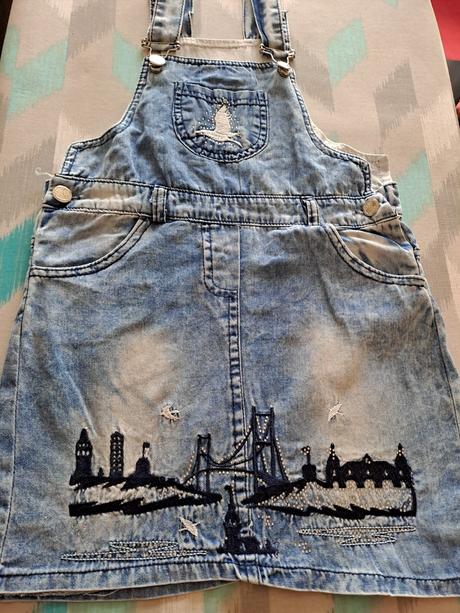 Šaty džínové vel. 128, 128