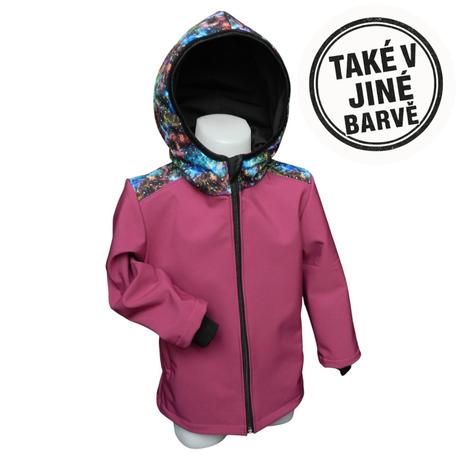 Softshellová bunda s fleecem, vesmír, 86 - 152