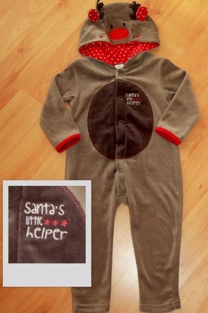 Vánoční kostým "sobík, sob" vel. 12-18 měs.,