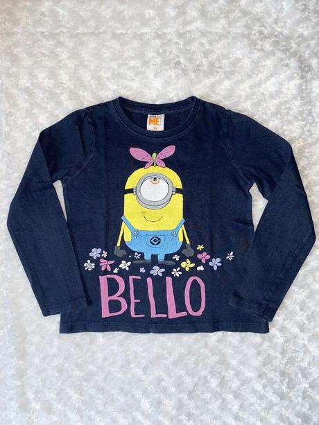 Modré tričko s mimoněm, 128