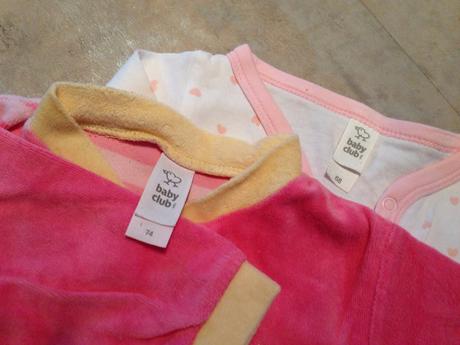 Bavlna pyžamo body ca, holčička vel.68 bílá růžová, c&a,68