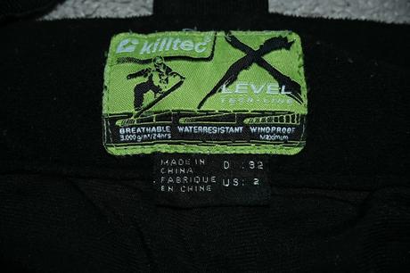 Černé lyžařské kalhoty oteplovačky killtec vel. 92, 92