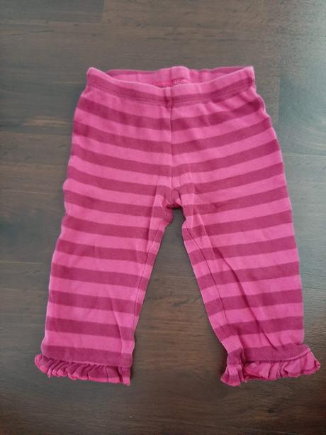 Růžové malinové tepláčky, širší legíny 80, f&f,80