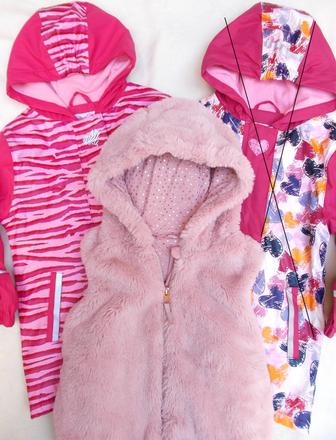 Jarní nepromokavé kabátky, bundy a vesta v. 98/104, lupilu,98