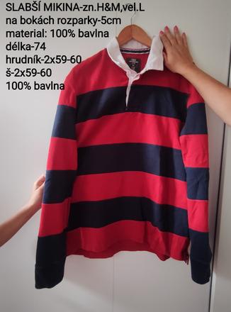Mikina- vel.l,zn.h&m, h&m,l