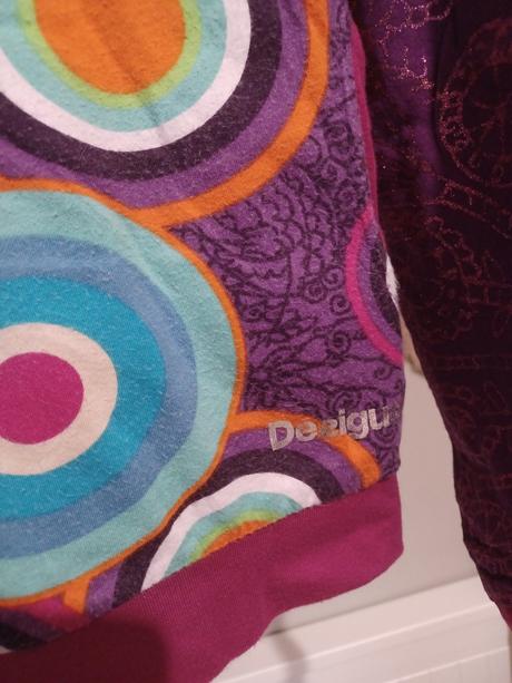 Oboustranná mikina desigual xs/s, 158/164, desigual,xs