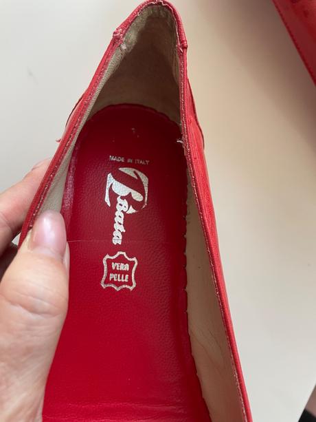 Baleriny kožené baťa vel 37/38, baťa,38