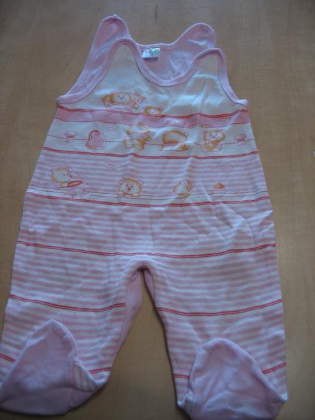 Dupačky s medvídky růžovo-bílé vel. 74, kay,74