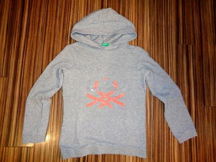 Pěkná šedá mikina s aplikací, colours of the world,134