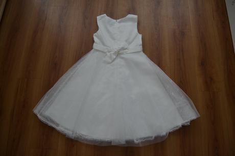 Bílé šaty pro družičku, 128