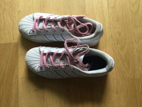 Bílé kozene tenisky adidas superstar vel 34, adidas,34