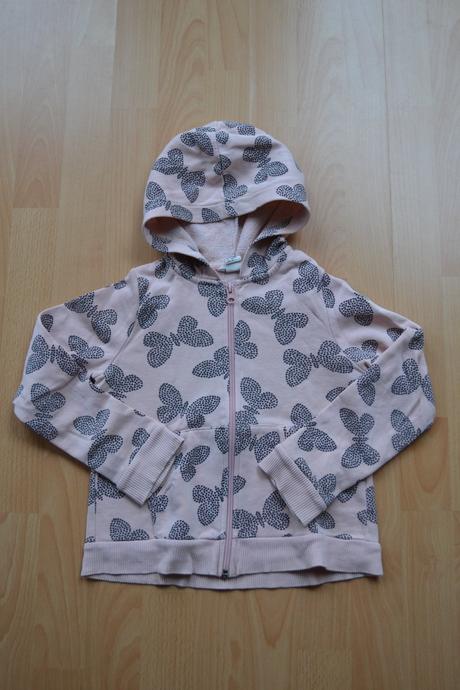 Mikina s motýlky, h&m,122