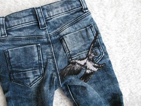 Parádní strečové džíny s náševkou, unisex, river island,68