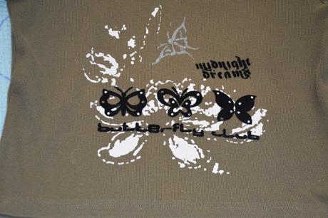 140 146 slabá mikina s motýlky, 146