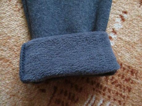 Dámské zimní termo legíny šedé bambusové s 36, s