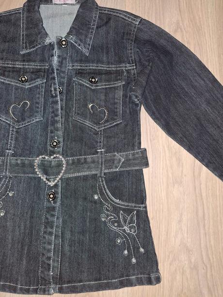 Riflová bunda - kabátek, 140