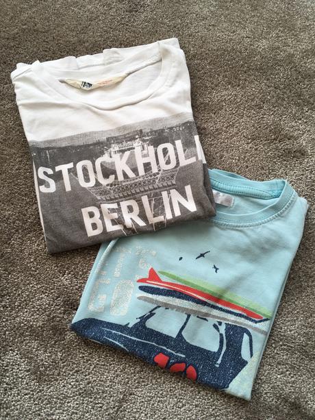 Trička krátký rukáv, 2ks, h&m,104